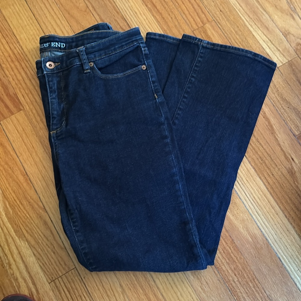 Lands' End Women's Bootcut Blue Jeans Fit 2 US 10